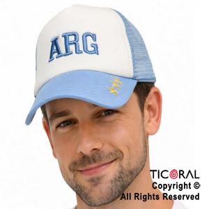 SOMBRERO VISERA ARGENTINA CON 3 ESTRELLAS ORO CAP x 1